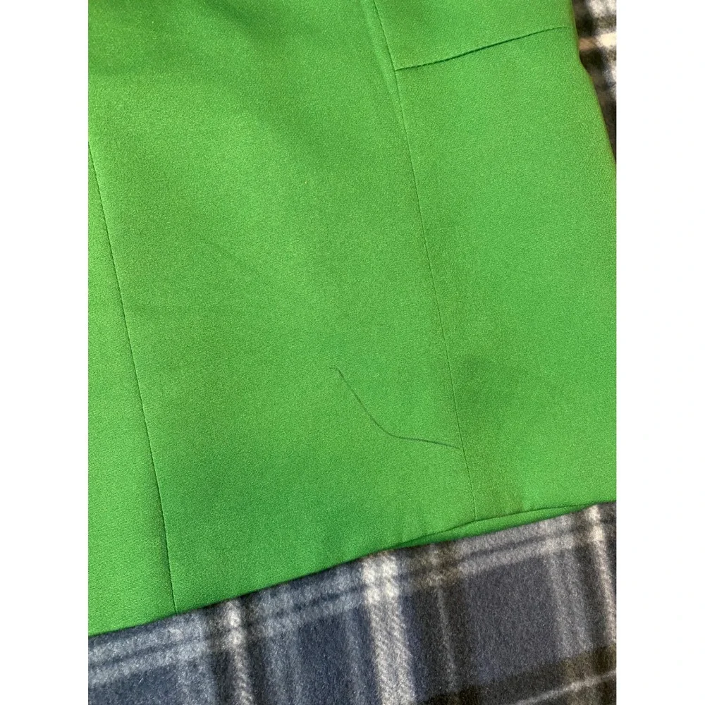 Freeme Womens‎ Green Ruched 3/4 Sleeve Open Front Blazer Jacket FRJ1258W Small